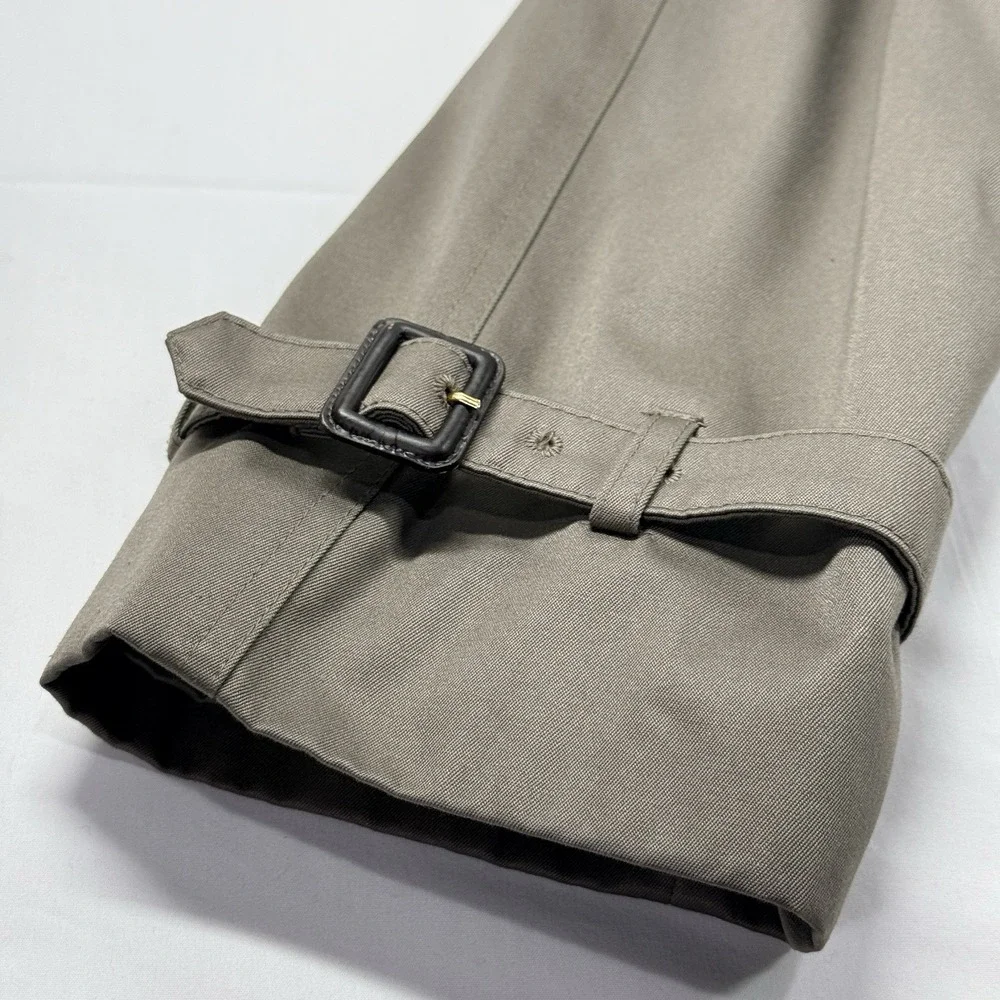 Vintage Chaps Ralph Lauren Men's 44XL Trench Coat Tan Zip Out Liner Belted